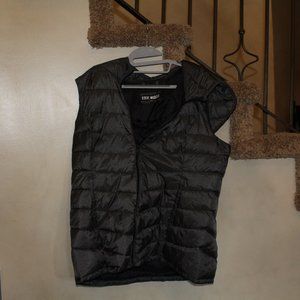 Steve Madden Puffer Sleeveless Jacket XL Grey Black